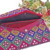 Persian Handmade Women’s Clutch Bag - Suzani Embroidery in Pink