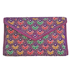 Persian Handmade Women’s Clutch Bag – Suzani Embroidery with Traditional Style