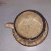 Persian High-Quality Pottery Teacup & Saucer with Tree Design