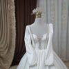 Persian Long Sleeve Wedding & Bridal Dress - Arabic Style with Crystal Model