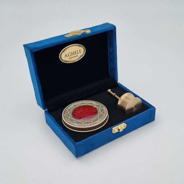 Luxury Persian Saffron Gift Box – 1 Gram – with Mortar for All Occasions
