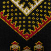 Persian Men's Necktie - Traditional Intricate Embroidered in Black