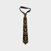 Persian Men's Necktie - Traditional Intricate Embroidered in Black
