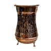 Persian Nano-Coated Copper Waste Basket with Embossed Achaemenid Design