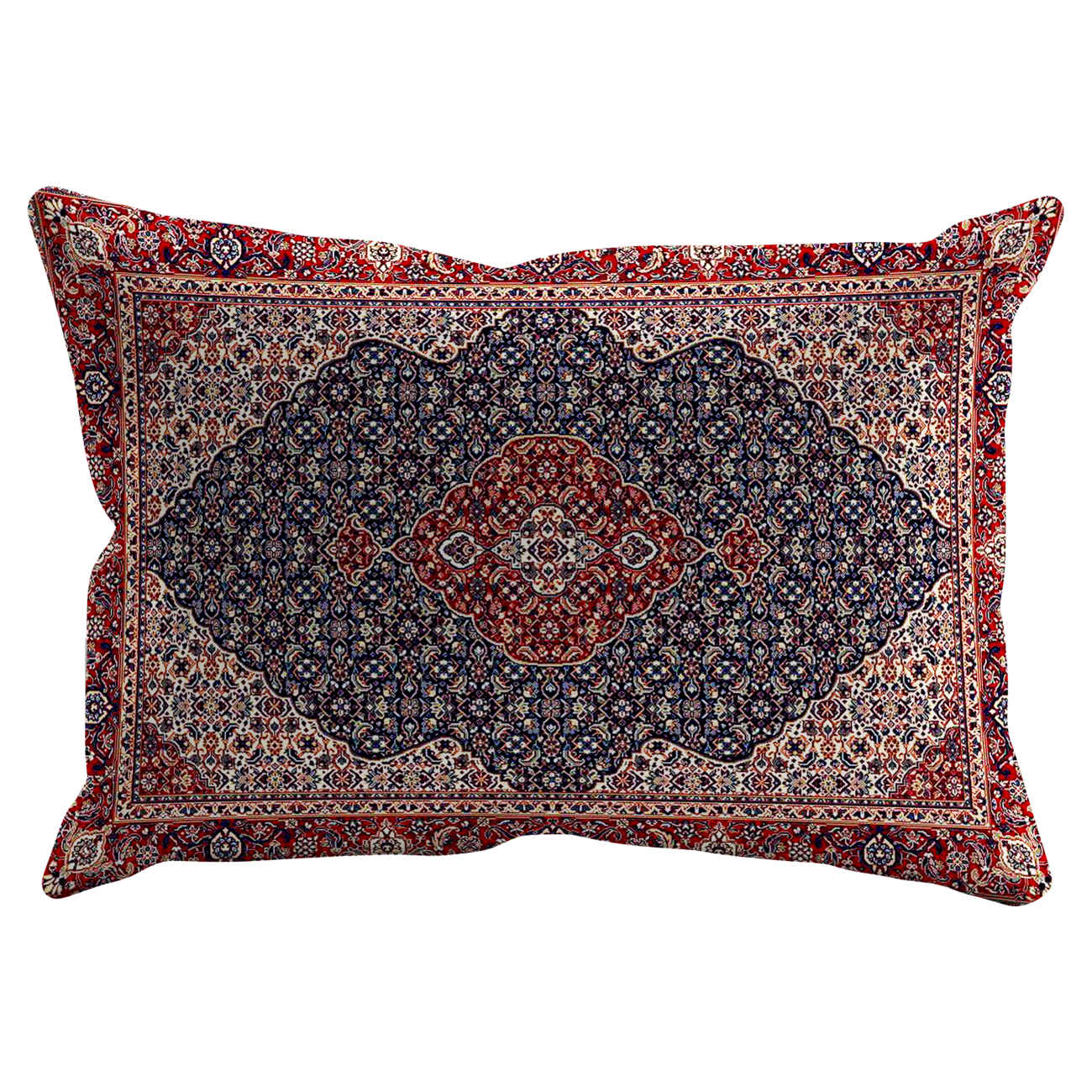 Persian Pillowcase with Traditional Carpet Design & Richly Detailed (Pack of 2)