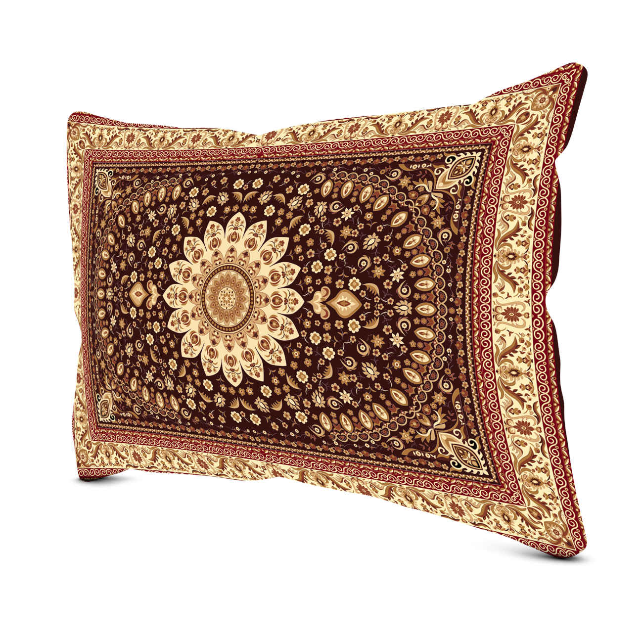 Persian Pillowcase with Vintage and Ornamental Details (Pack of 2)