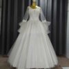 Persian Princess Wedding Dress - Arabic Style with Bell Sleeve, Beautiful Fit