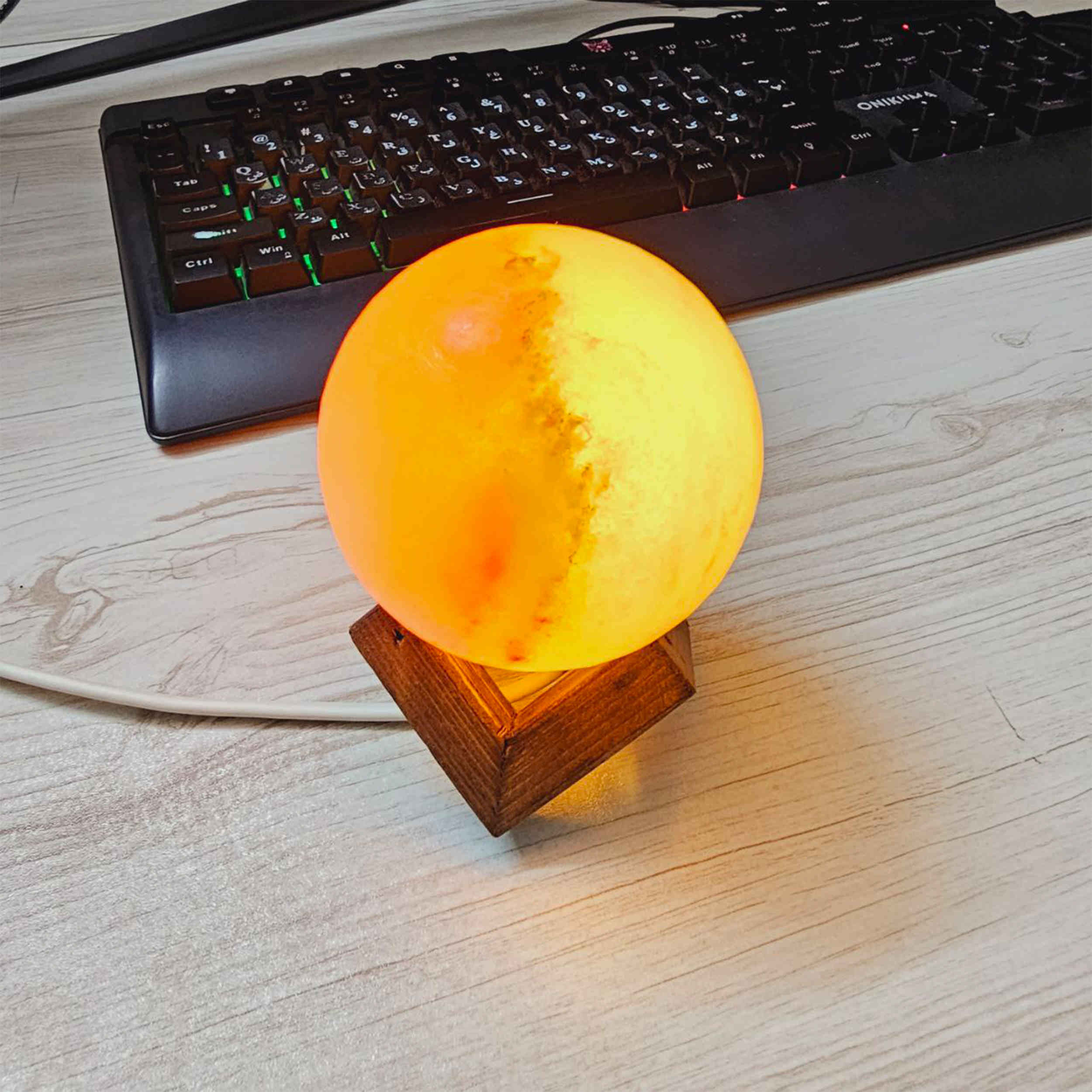Persian Salt Rock Lamp for Natural Wellness – Perfect Gift for Stress Relief & Home Décor