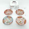 Persian Tea Saucer - Porcelain with Flower Design (Set of 6)