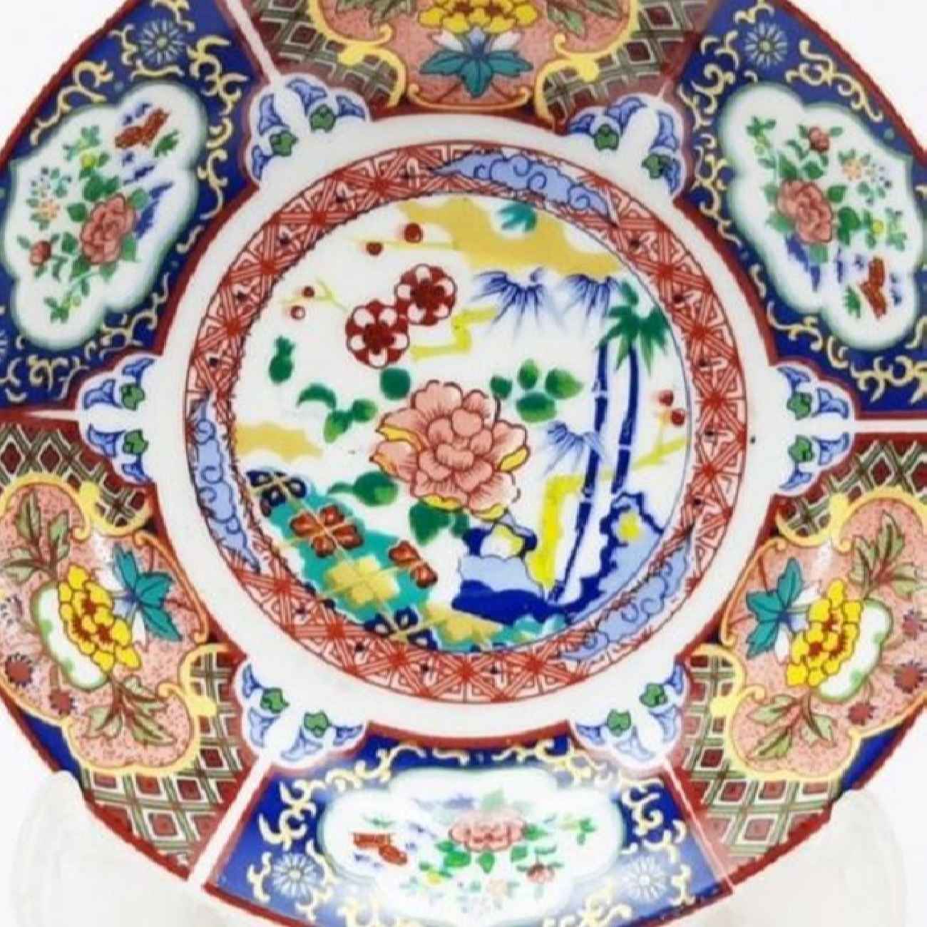 Persian Tea Saucer – Porcelain with Flower Design (Set of 6)