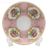 Persian Tea Saucer - Porcelain with Four-Flower Model (Set of 6)