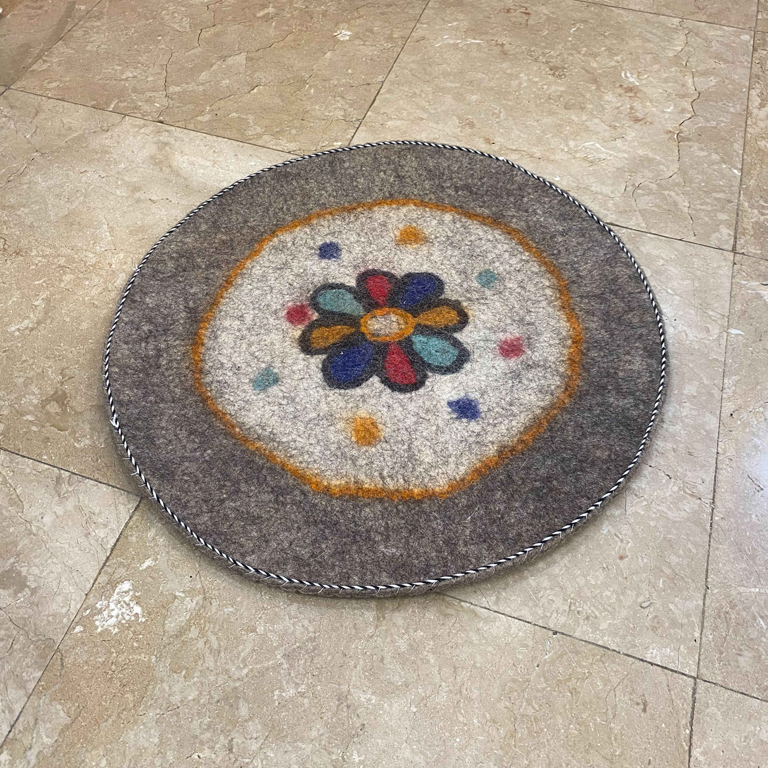 Persian Wool Felt Rug 100% Natural and Handmade Jahanara (x2)