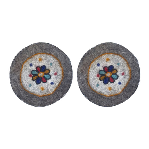 Persian Wool Felt Rug 100% Natural and Handmade Jahanara (x2)