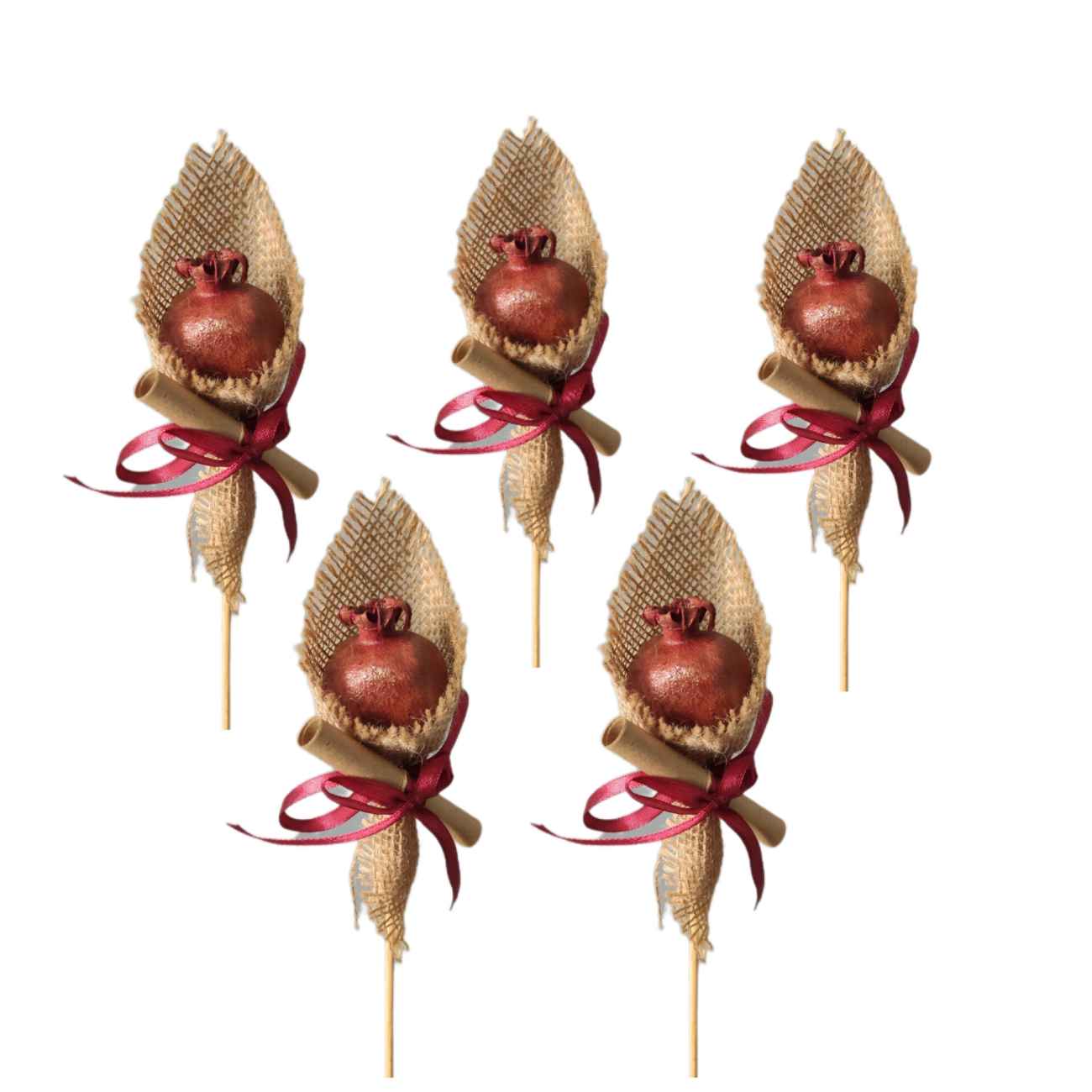 Persian Yalda Gift - Pomegranate Design & Hafez Divination (2 Pack of 5 )