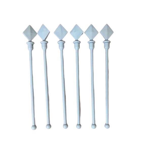 Plastic Bar Spoon - Suitable for Mixing Drink Pack of 6