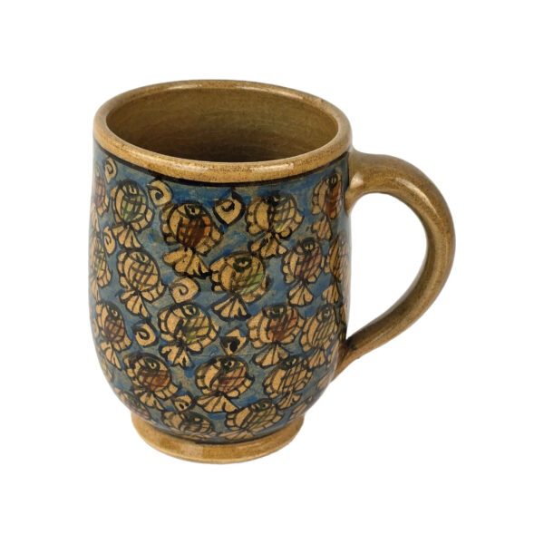 Pottery Mug - Handcrafted Perfect for Cozy Morning with Fish Design