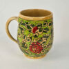 Pottery Mug - Handcrafted Perfect for Cozy Morning with Flower Design