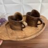 Rustic Wooden Camping Cup - Handcrafted Suitable for Both Cold & Hot Drink