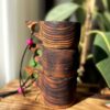 Rustic Wooden Cup - Handcrafted Camping Cup Suitable for Both Cold & Hot Drink