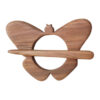 Rustic Wooden Hair Stick for Long & Short Hair with Butterfly Design