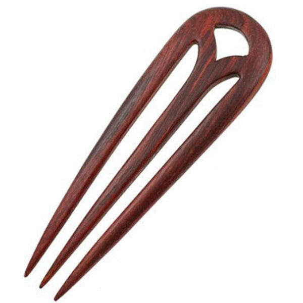Rustic Wooden Hair Fork for Long & Short Hair – Perfect for Everyday Styling