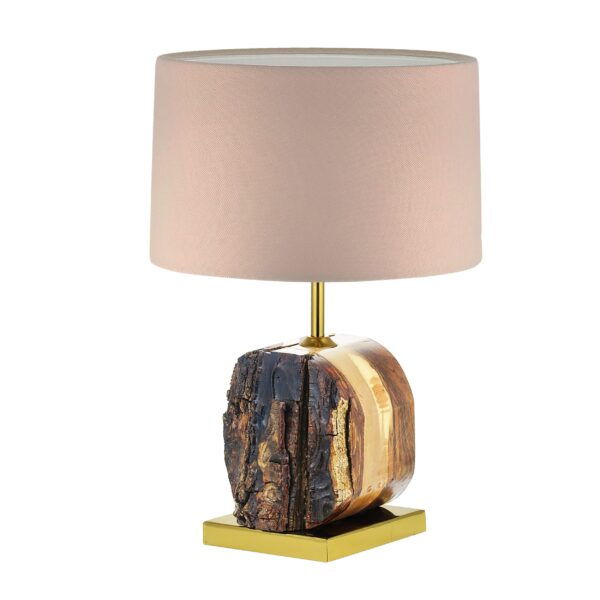 Rustic Wooden Log Table Lamp – Lighting Inspired by Nature's Charm