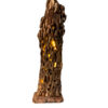 Rustic Wooden Log Table Lamp – Natural Wood Accent for Home Décor