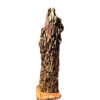 Rustic Wooden Log Table Lamp – Natural Wood Accent for Home Décor