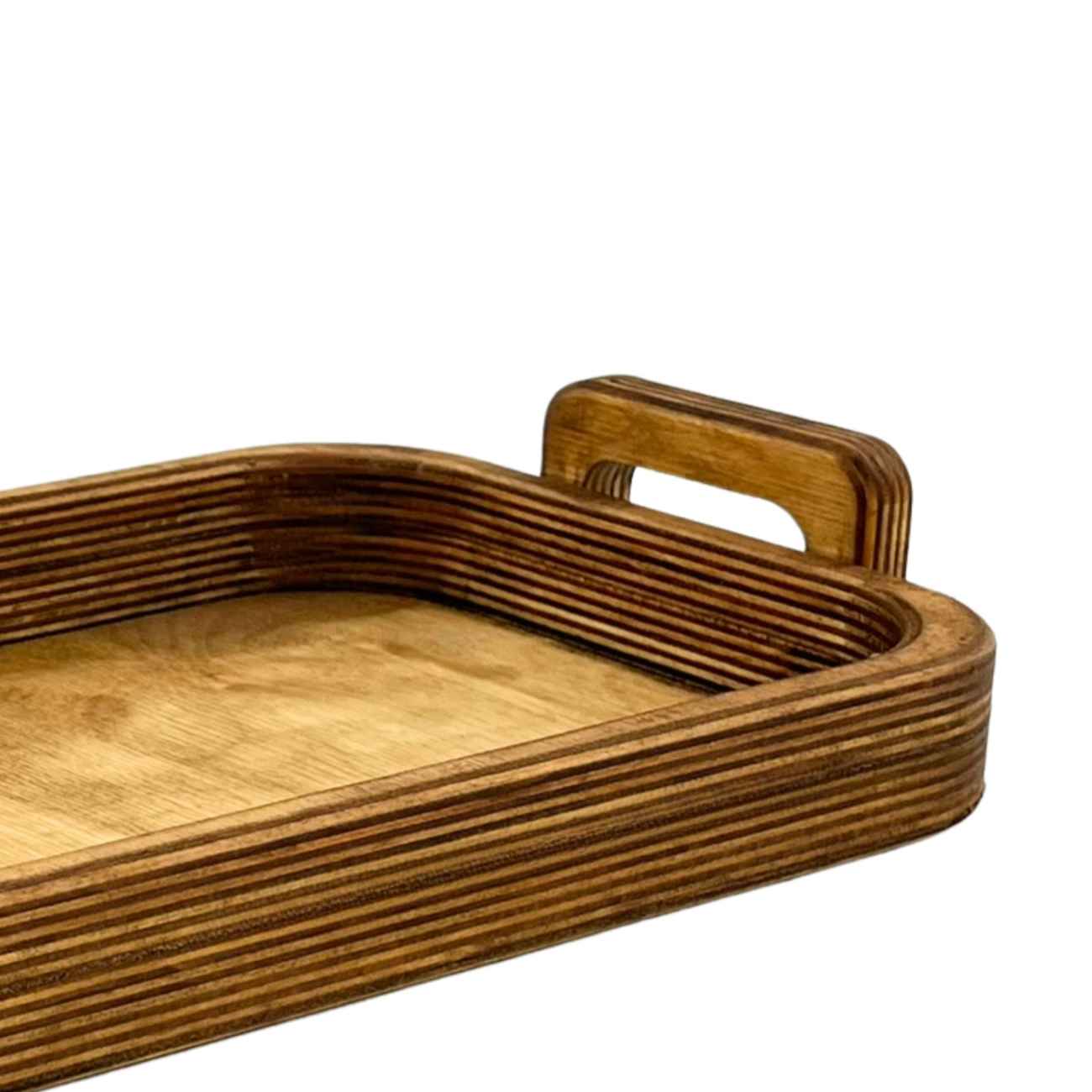 Rustic Wooden Trays with Handles – Nature-Inspired Elegance
