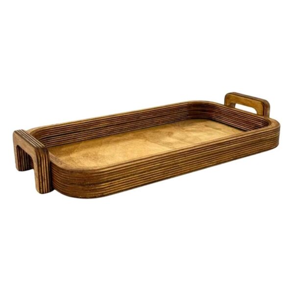 Rustic Wooden Trays with Handles – Nature-Inspired Elegance