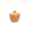 Rustic Wooden Sugar Bowl with Lid for Everyday Elegance