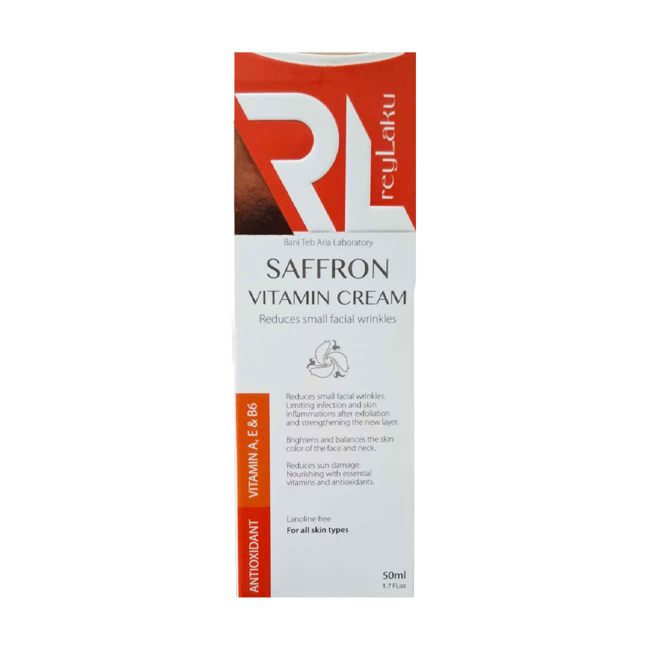 Saffron Anti-Wrinkle Cream – Contains Vitamin E for All Skin Type 50 gram