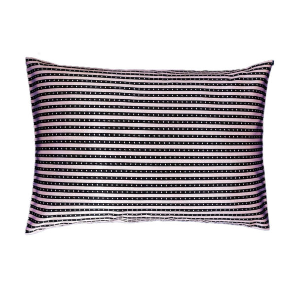 Silk Satin Pillowcase - Stripes and with Heart Design (Pack of 2)