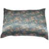Silk Satin Pillowcase with Vintage Floral Pattern – Peach Roses