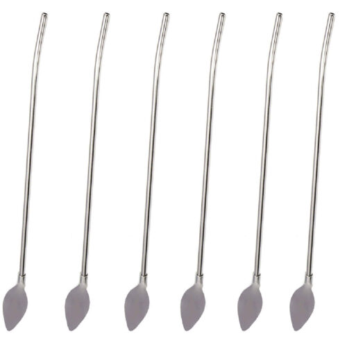 Steel Bar Spoon Perfect for Crafting Smooth, Well-Mixed Drink Pack of 6