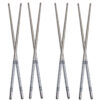 Steel Chopsticks – Lightweight and Durable, Ideal for Sushi and Noodles (Set of 4)