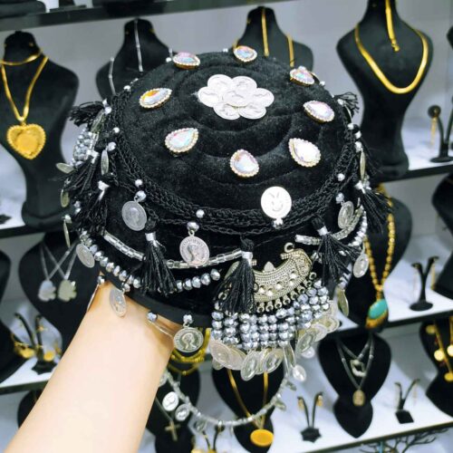 Traditional Kurdish Ethnic Hat – Perfect for Cultural Event with Coin Design