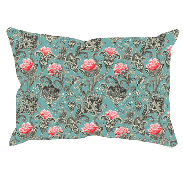 Vintage Floral Pillowcase with Pink Roses - Double-Sided (Pack of 2)
