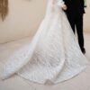 Wedding Dress Fully Adorned with Crystal - Flowy, Comfortable & Gorgeous
