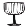 Wire Basket With Footed, Chic & Lux Perfect for Fruit in Black
