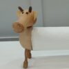 Wooden Cow Paper Roll Towel Holder – Decorative & Functional