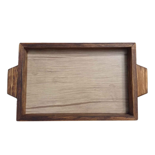 Stylish Wooden Tray with Handles – Functional & Decorative