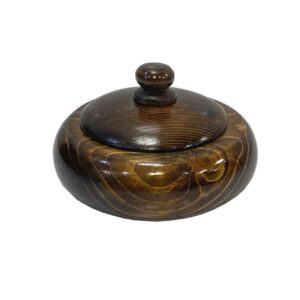 Wooden Sugar Bowl – Blend of Functionality and Rustic Charm