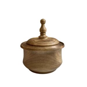 Wooden Sugar Bowl Crafted for Sweet Memories -The Sweet Harmony of Design