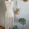 Handcrafted Bohemian Macrame Dress – Ideal  for Casual Wear & Vacation