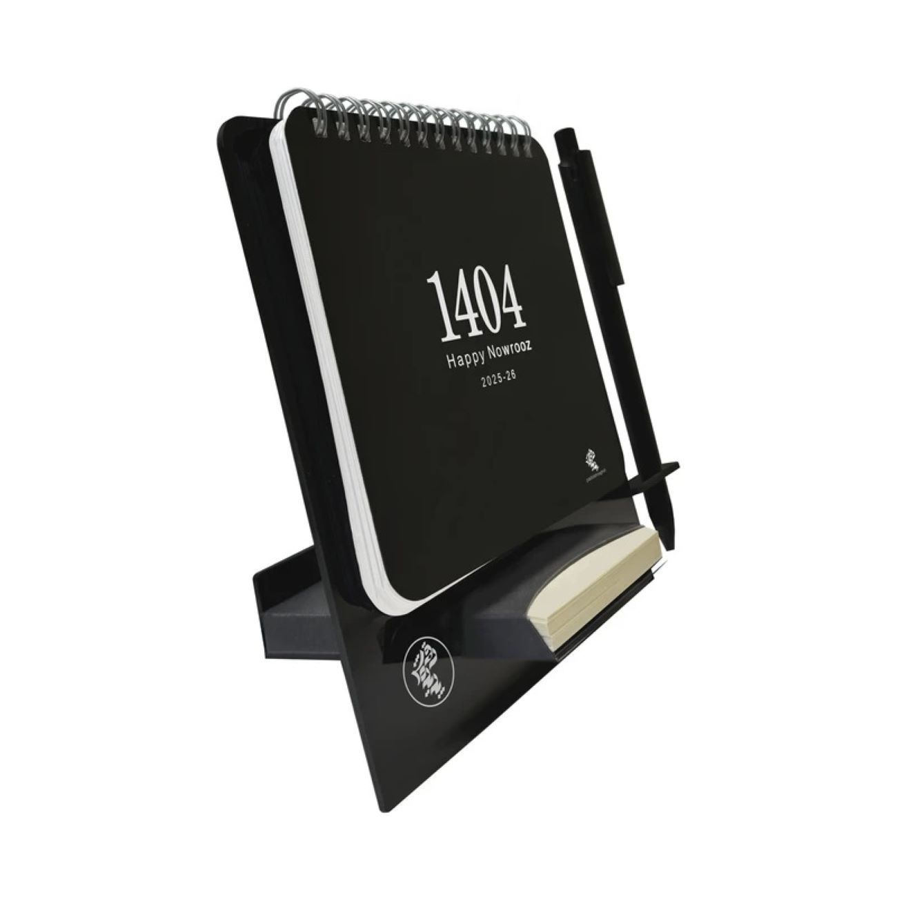 1404 Persian Desk Calendar with Pen & Notes Modern Design 1404 Persian Desk Calendar with Pen & Notes Modern Design