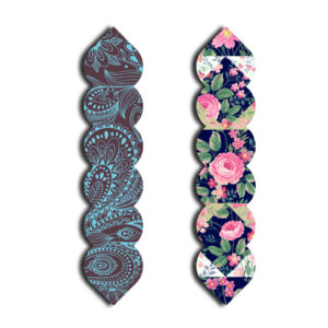 Artistic Persian Inspired Wooden Bookmark with Floral & Paisley Design