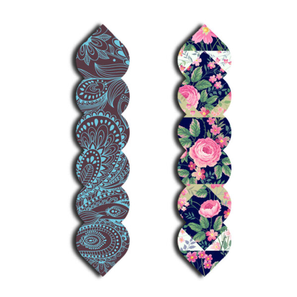 Artistic Persian Inspired Wooden Bookmark with Floral & Paisley Design