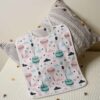 Baby Bib - Suitable for Eating, Two-Layered with Waterproof Lining Set of 3