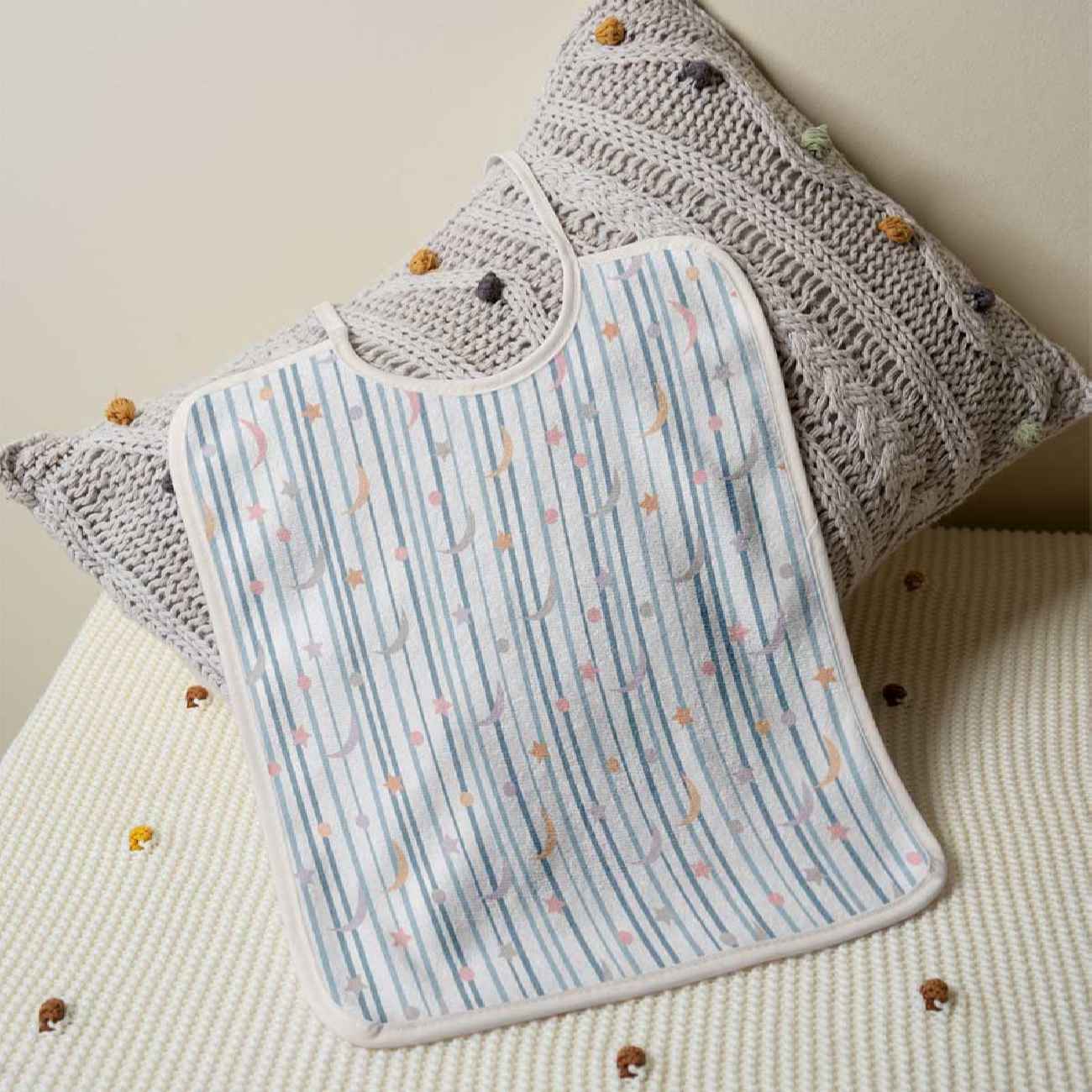 Baby Bib – Suitable for Eating, Two-Layered with Waterproof Lining Set of 3